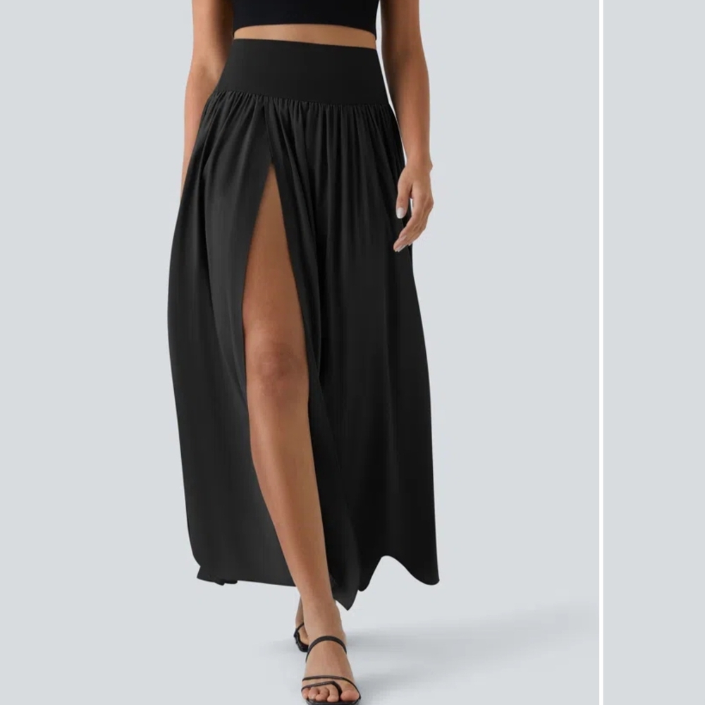 Elegant Black Maxi Skirt